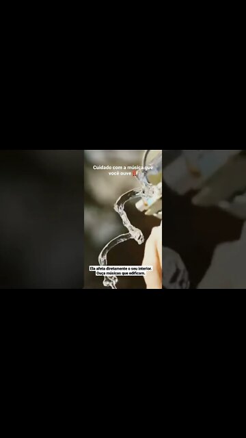 Olha o poder de uma frequência sonora. Imagina a ação em nós que somos 70% água. #curiosidades