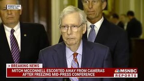 Mitch McConnell freezes at press conference and is escorted away