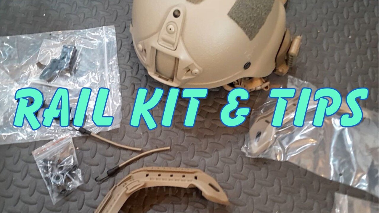 Ballistic helmet rail kit....get in here!