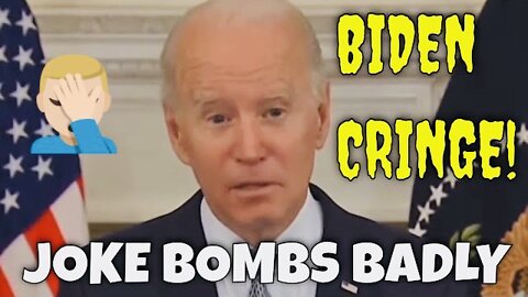 Biden’s Awkward Jokes Bomb as usual