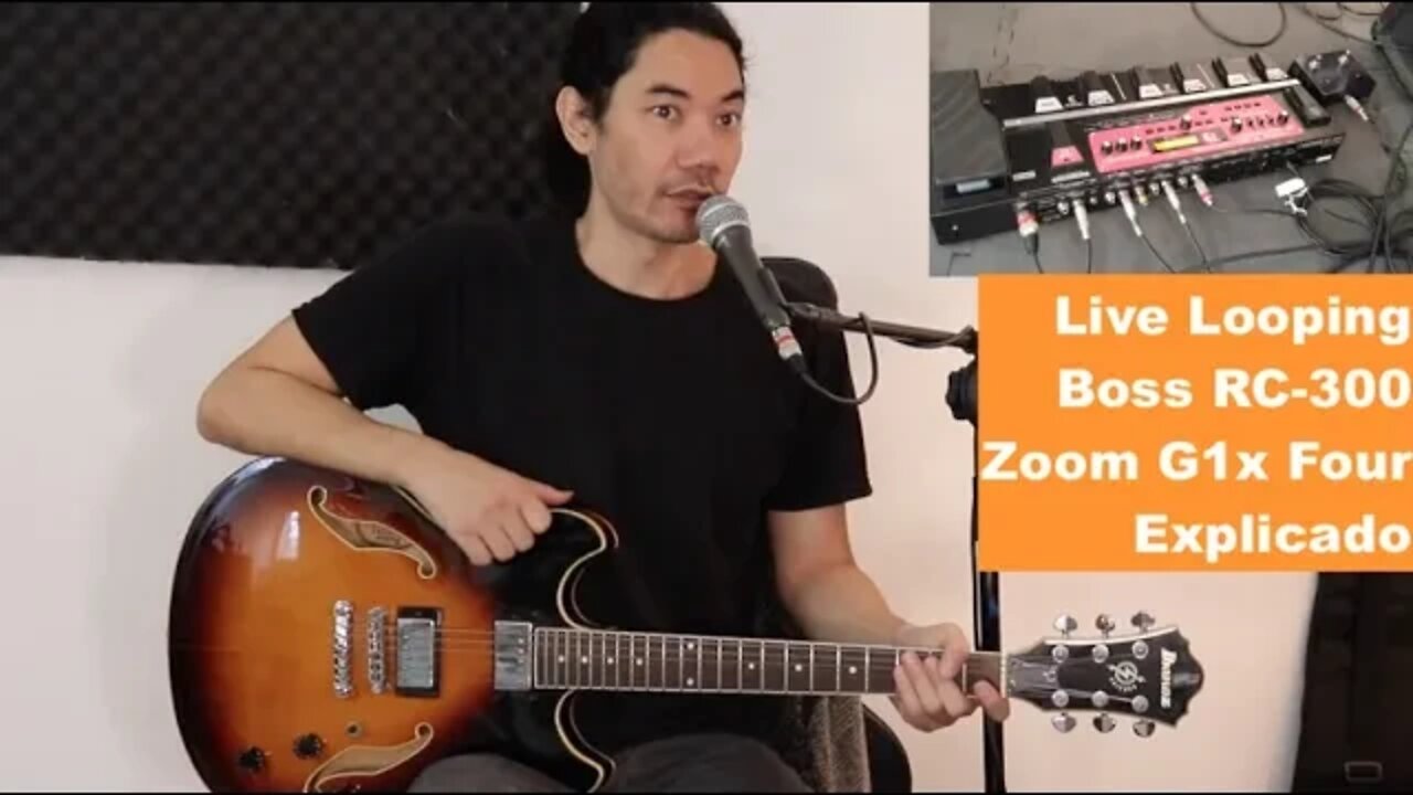 Boss RC 300 e Zoom G1x Four - Live Looping Explicado