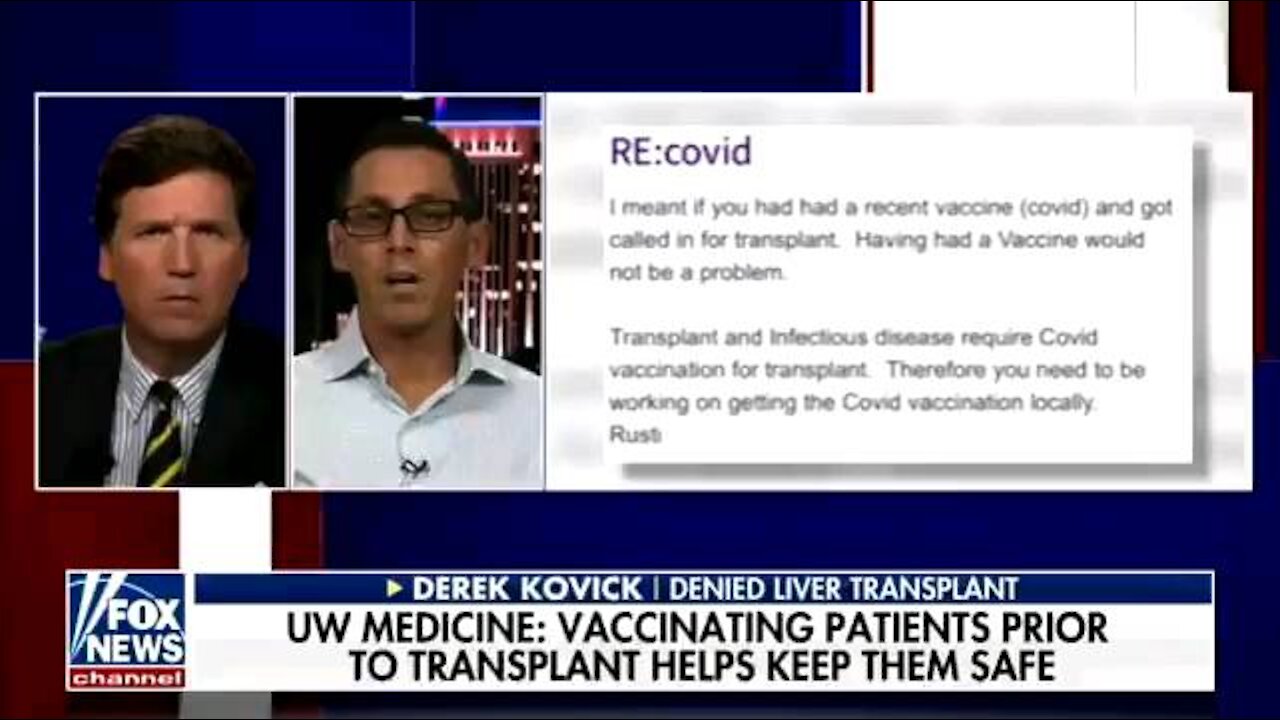 Patient Denied Liver Transplant Because He is Unvaccinated (University of Washington Medical Center