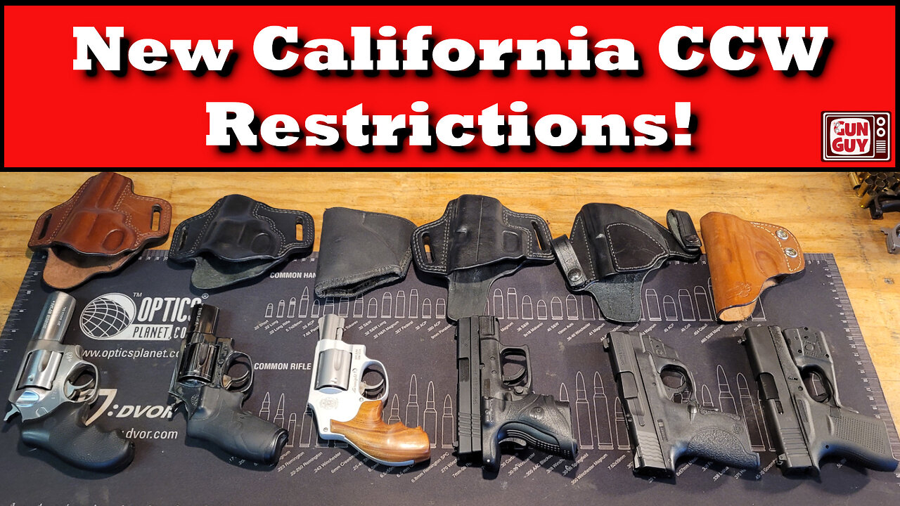 New California CCW Restrictions