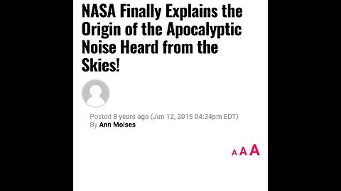 NASA confirms the Trumpet sounds