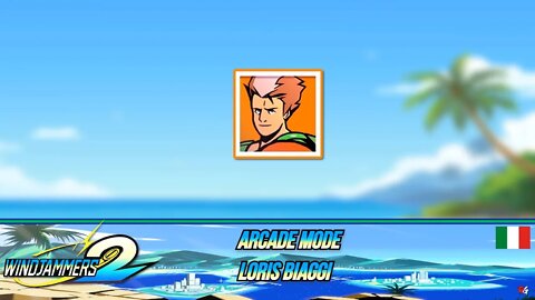 Windjammers 2 🥏 : Arcade Mode - Loris Biaggi 🇮🇹