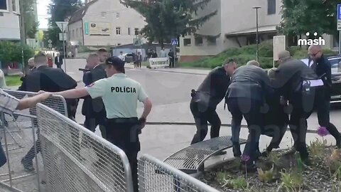 BREAKING ⚡🇸🇰 – Footage after the assassination attempt on Slovak PM Fico