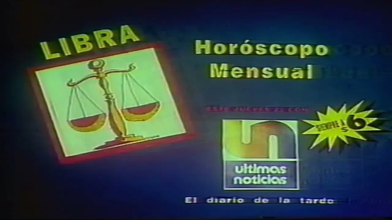 Publicidad del Horóscopo mensual del Diario Úlmas Niticias de Uruguay (1995)