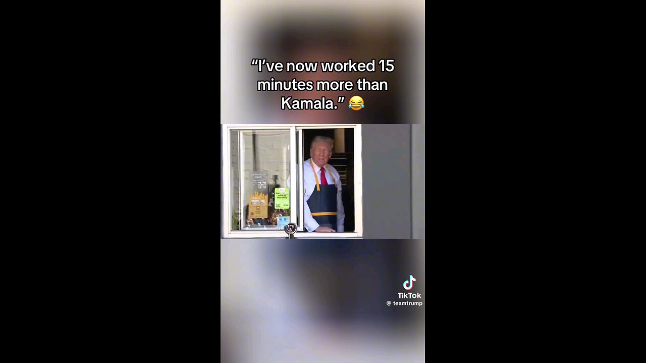 Trump worked 15 minutes more than Harris at McDonald's