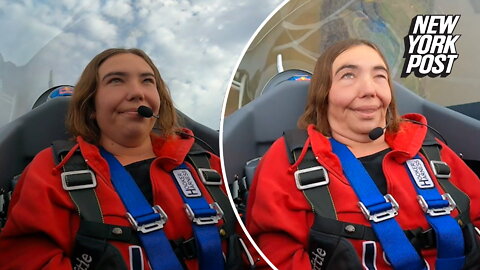 Pilot's face-melting 9.5 Gs flight ages her 50 years
