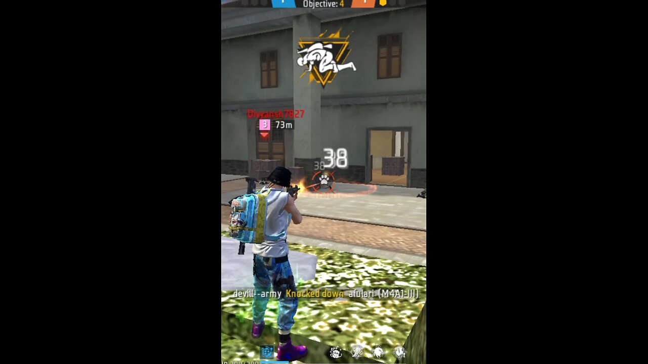 Close Rank Easy 1vs4 🤯 || Free Fire #shorts #viral #devillarmy