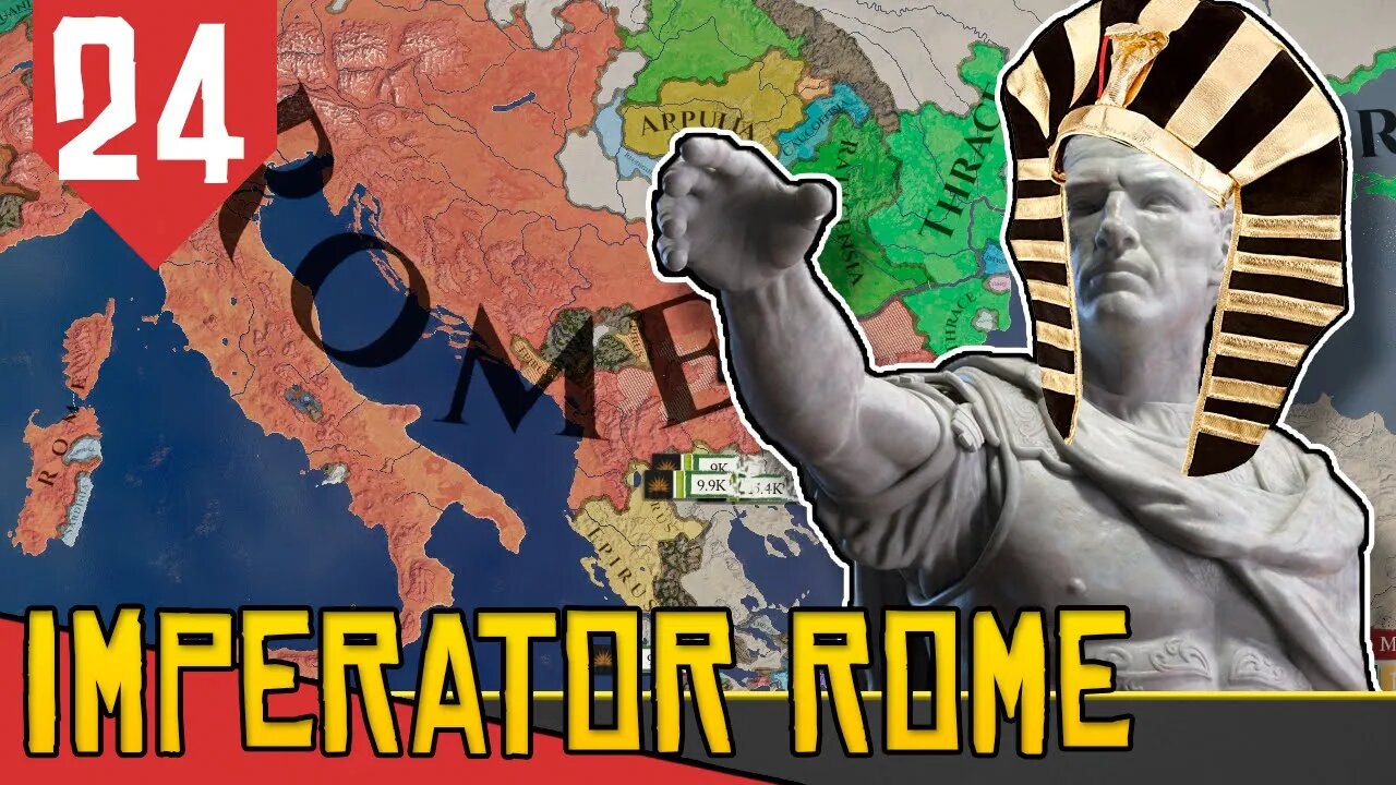 Guerra contra o IMPÉRIO ROMANO! - Imperator Rome Egito #24 [Gameplay PT-BR]