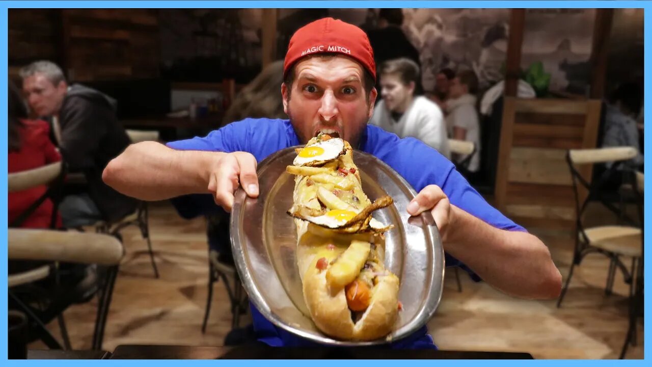 4 Minute Record!? Lone Star's 2 Foot "Double Dog Dare" Hotdog Challenge!