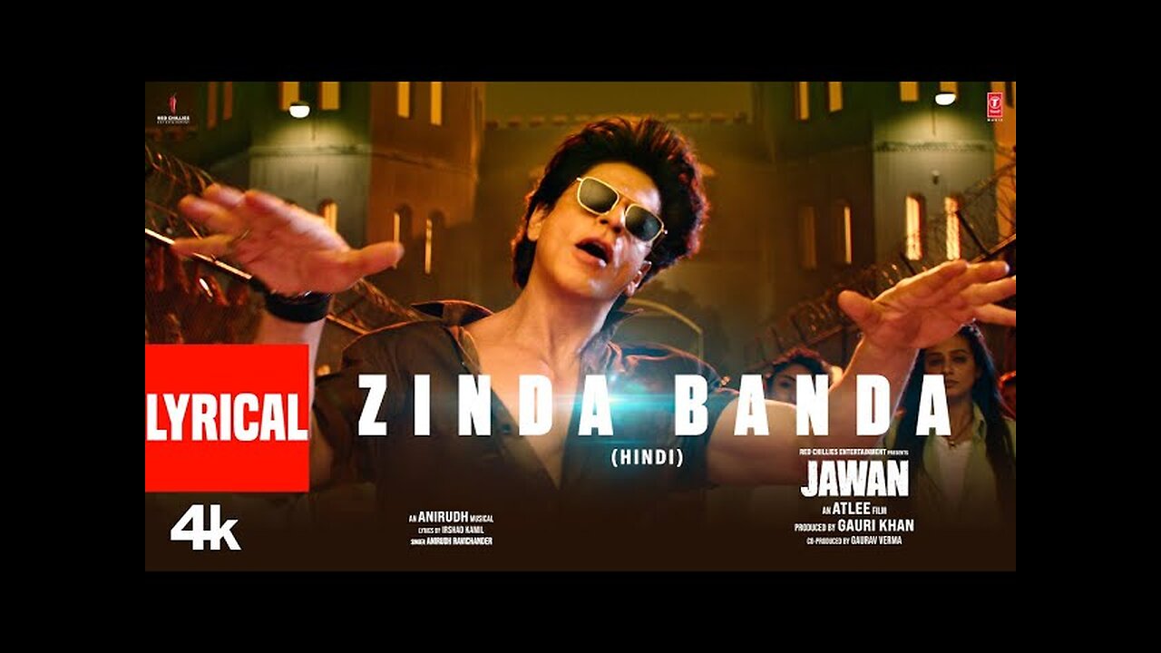 Jawan: Zinda Banda (Lyrical) |Shah Rukh Khan |Atlee |Anirudh |Nayanthara |Vijay Sethupathi |Deepika