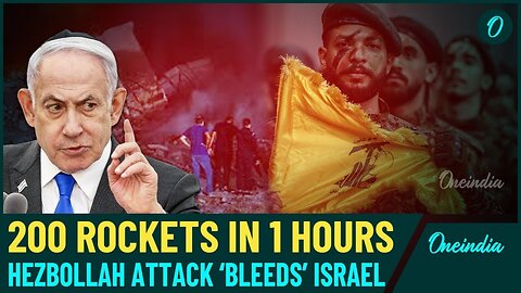 Hezbollah’s Deadliest 200 Rockets Rain Down in Israel| Netanyahu's Home Targeted, 1 Dead in Akka