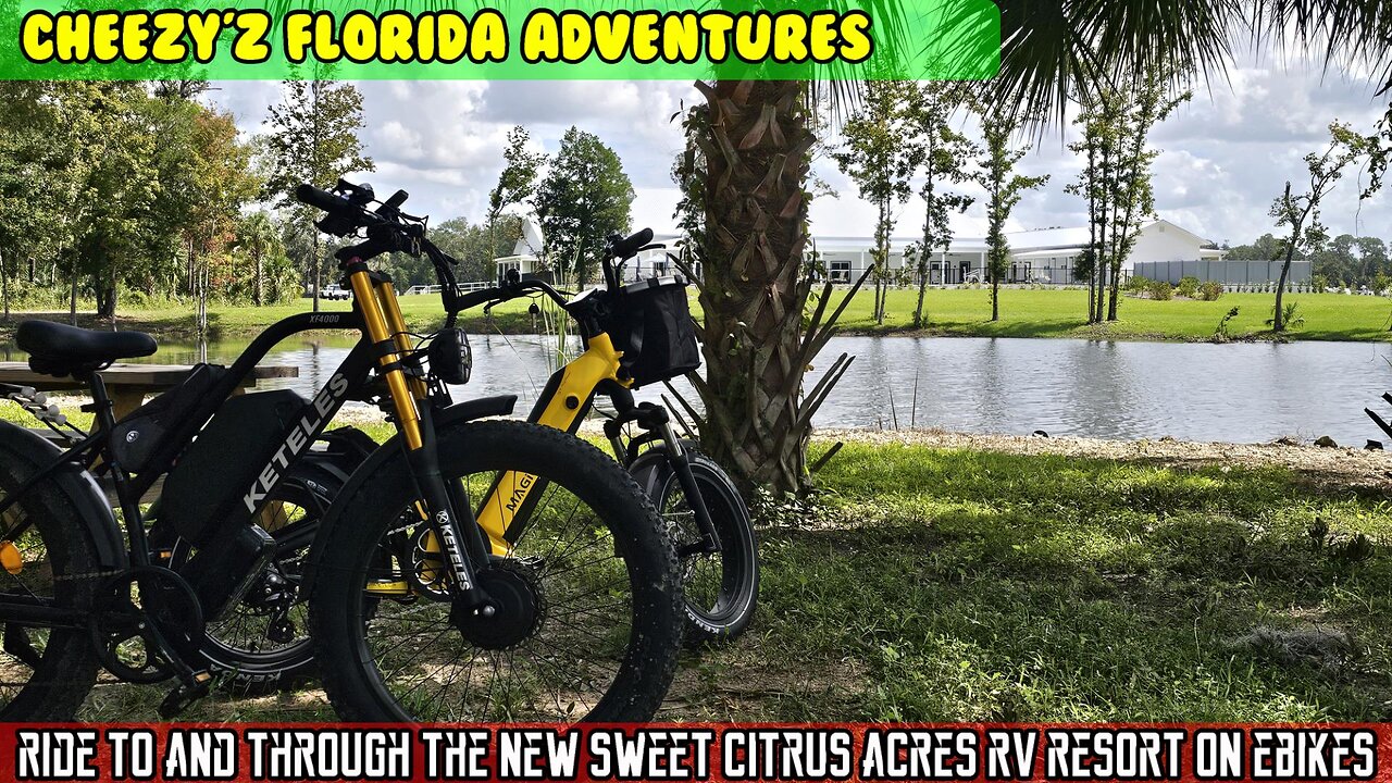 NEW Sweet Citrus Acres RV resort campground in Crystal River Florida. Drive to and through w eBikes