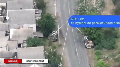 Ukrainian artillery destroyed three BTR-82A, T-72B, and BMP occupiers.