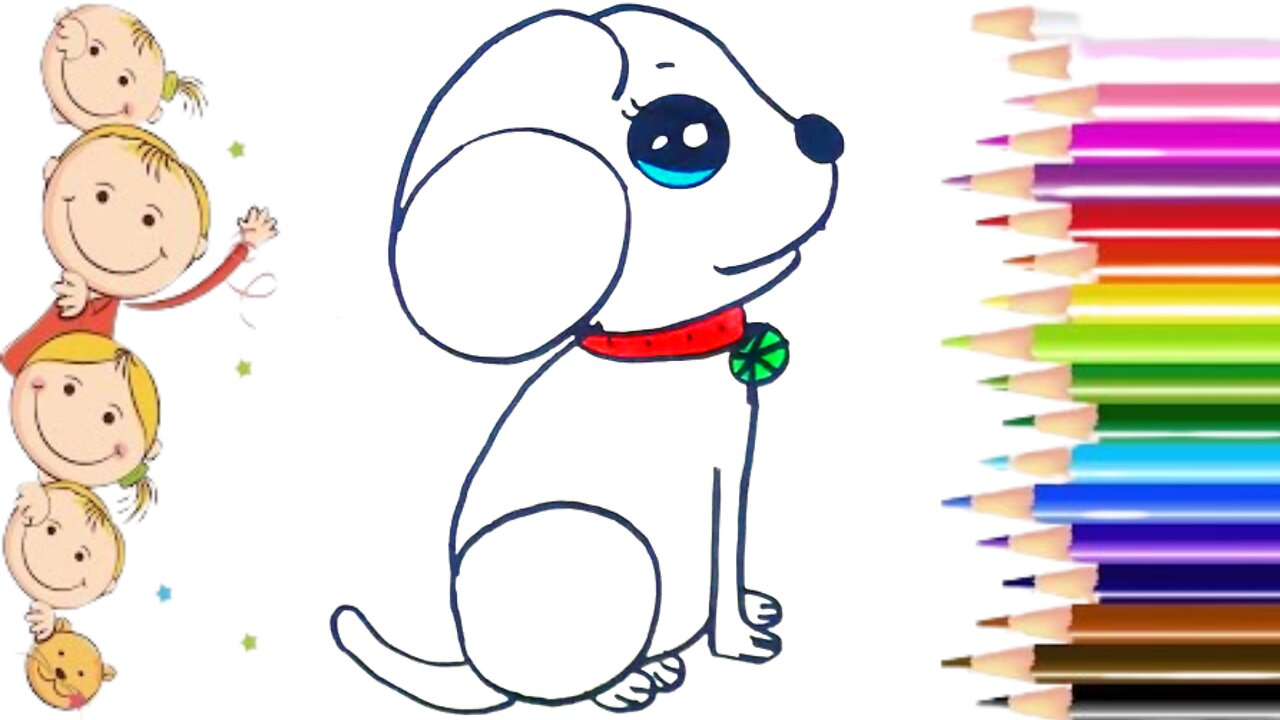 How to draw a dog easily from 66 number /Very interesting🐶🐕🐩🐕🦺