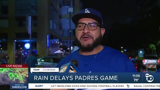 Tropical Storm Kay rain delays Padres game