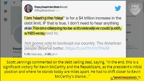 Scott Jennings commented on the debt ceiling deal