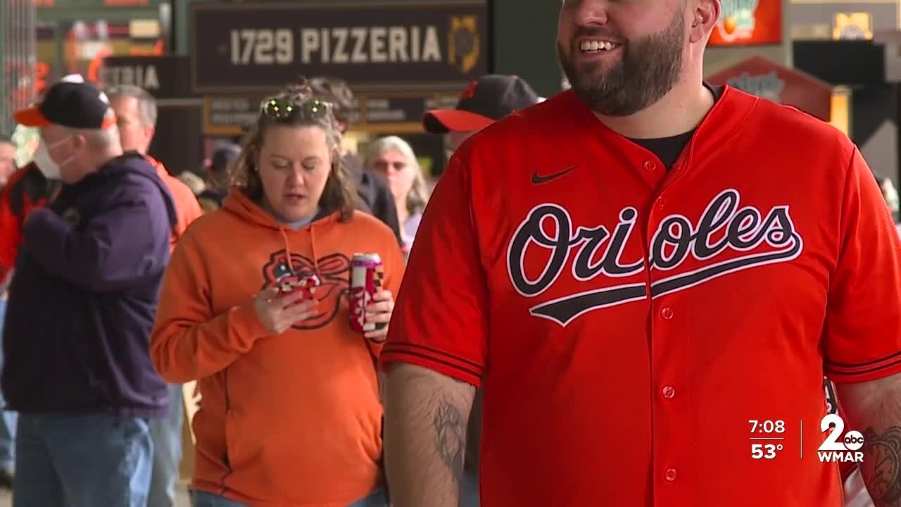 'I was just excited to be here': Orioles' fans happy to be back at Camden Yards