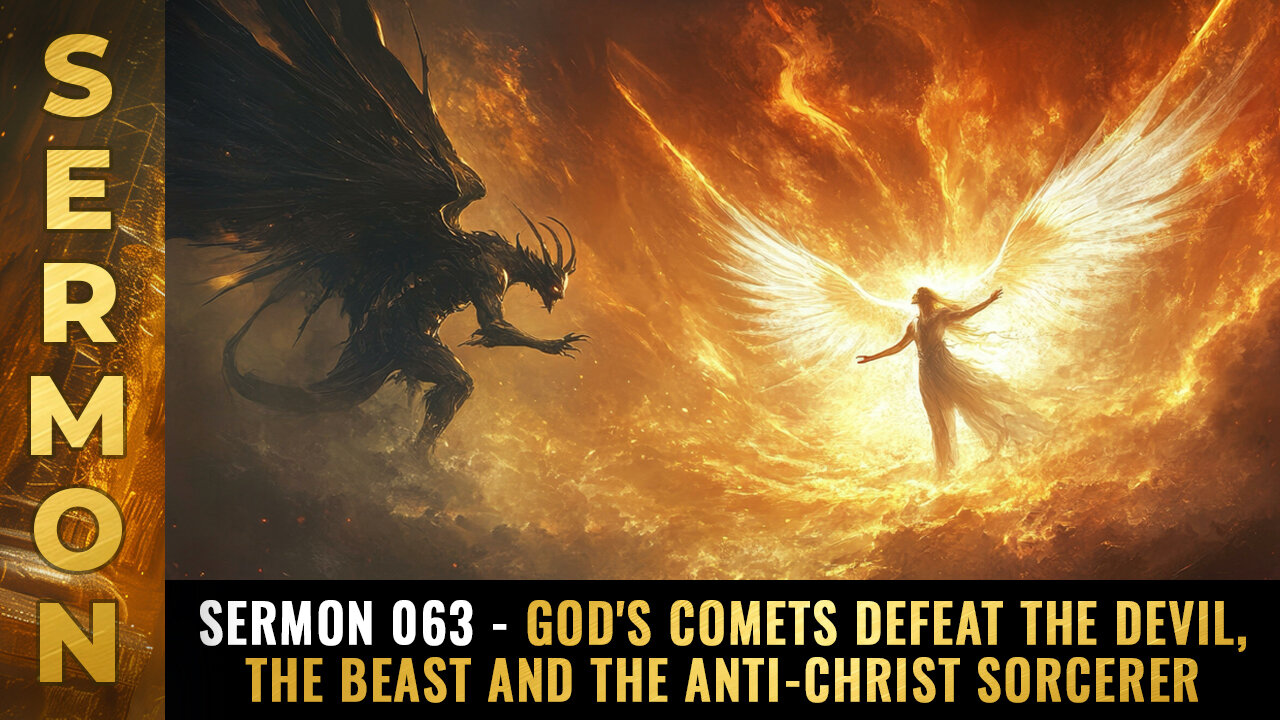 Sermon #063 - God's comets DEFEAT the Devil, the Beast and the Anti-Christ sorcerer