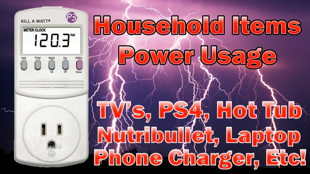 How Much Power / Watts Do Common Household Devices Use? Part 1 Watt Meter