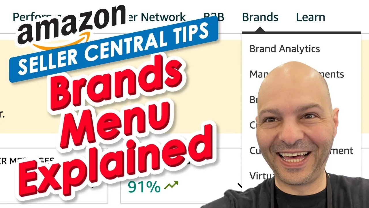 Amazon Seller Central Beginner Tips - The Brands Menu Explained