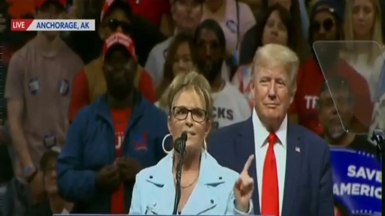 Sarah Palin says that only Trump had the b.. to take on fake stream media and the establishment