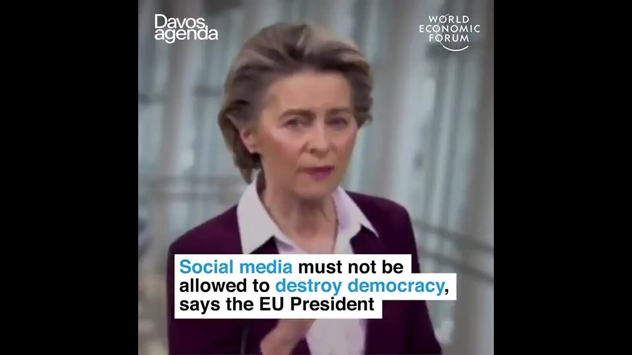 Listen To What This WEF Demon and head of the European Union Says