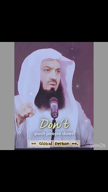 Don’t push people down