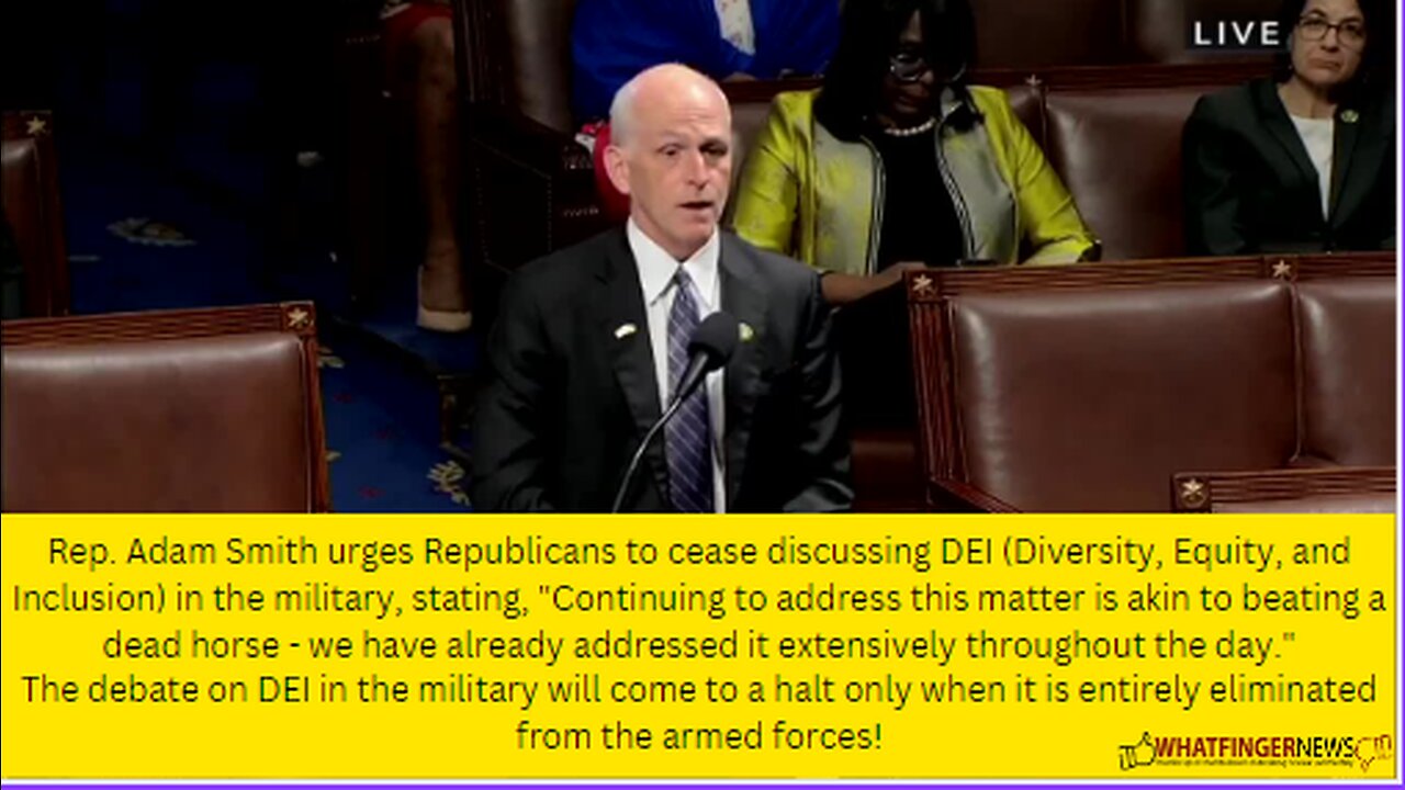 Rep. Adam Smith urges Republicans to cease discussing DEI in the military