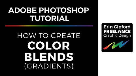 Adobe Illustrator Tutorial | Color Blends (gradient panel)
