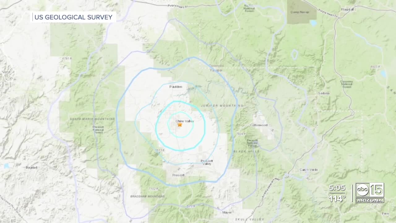 3.8 magnitude earthquake detected in Yavapai County