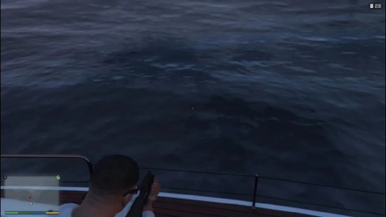 Hunting sharks with the submachine gun