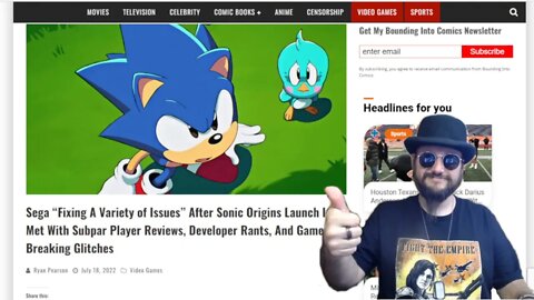 Sonic Origins Was A Bust! Will They Fix It? They Are Acting Like They Will