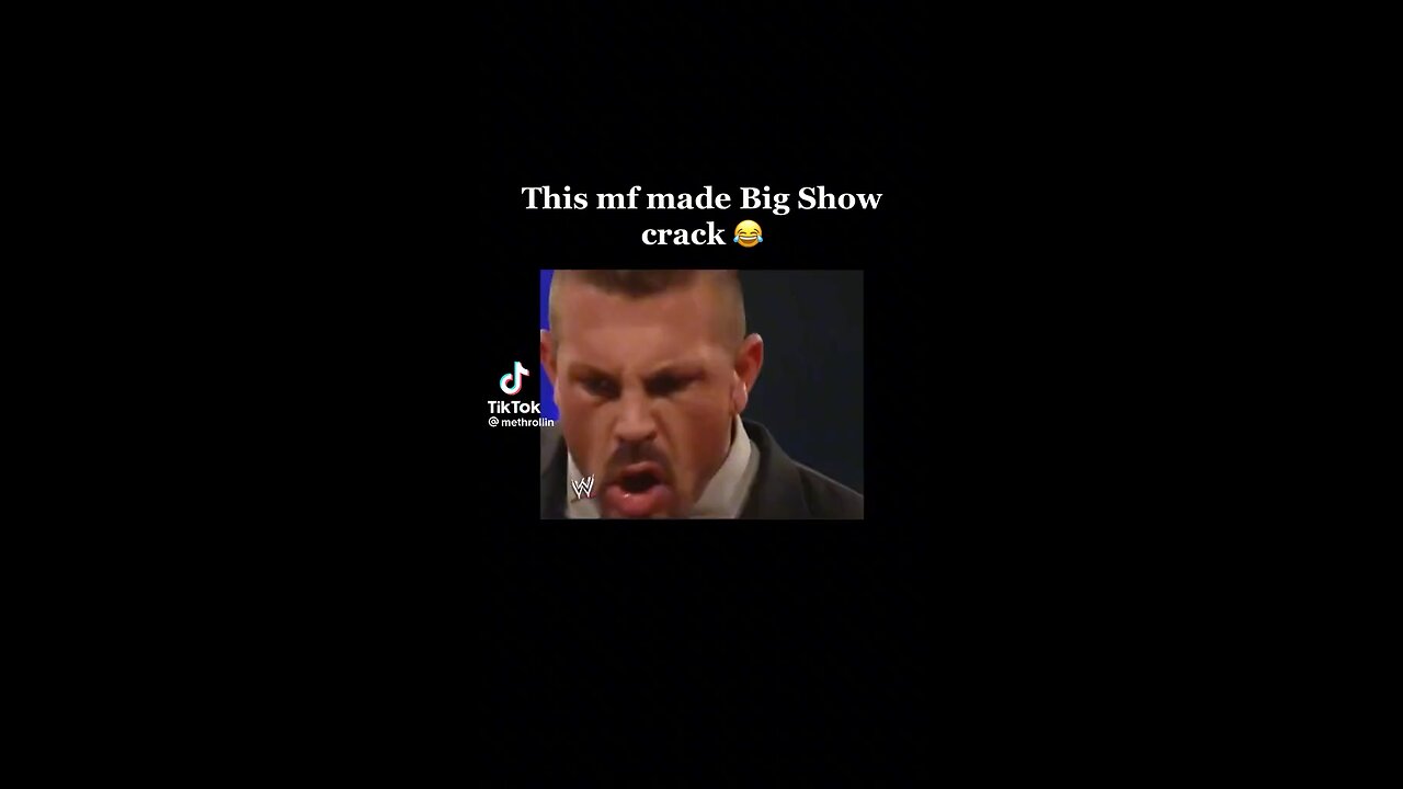 Big show breaks character