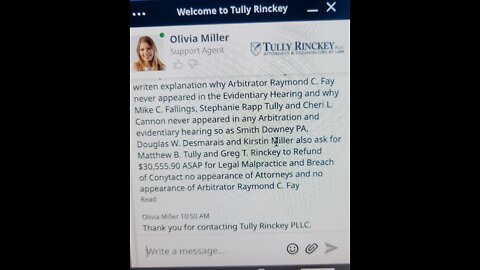 Senate - Congress - Supreme Court Complaints- Tully Rinckey PLLC - Client Complaints