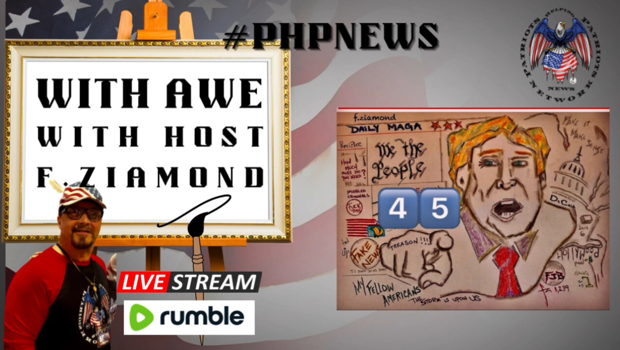 Airs at 6:30pm EST LIVE! WITH AWE - Episode 45 Host Fitz and Brooklyn Patriot covering recent events, checking in with PHPNews, YourNews, this week’s clips, the CAPUZZLE contests with our WINNER Kelly and much, much more.