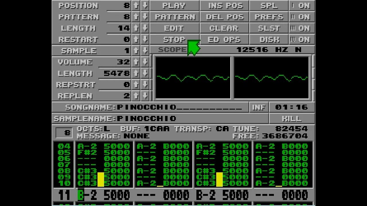 Atari ST Protracker Mods - Pinocchio