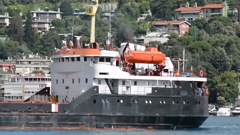 2 & The giant ship passing through the Istanbul Strait