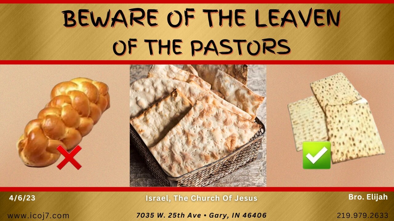 BEWARE OF THE LEAVEN OF THE PASTORS