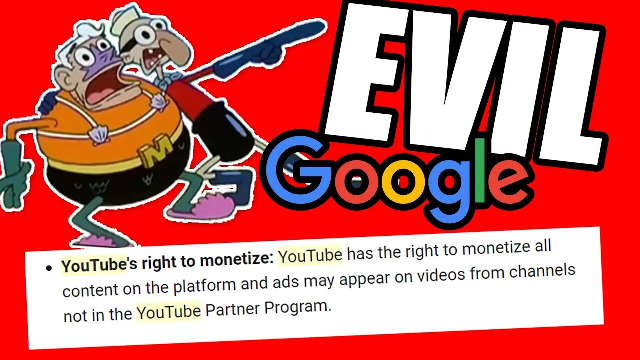 YouTube's New Rules Should be Illegal, YouTube YPP Policy Change EXPOSES HOW HYPOCITICAL THEY ARE!