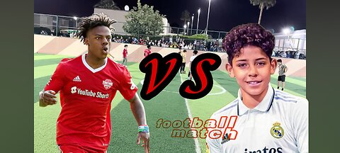 iShowSpeed plays football against Ronaldo's son...