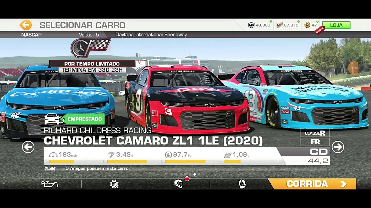 GUIGAMES - Real Racing 3 - Richard Childress Racing NASCAR Daytona 10º lugar - 28-12-2020