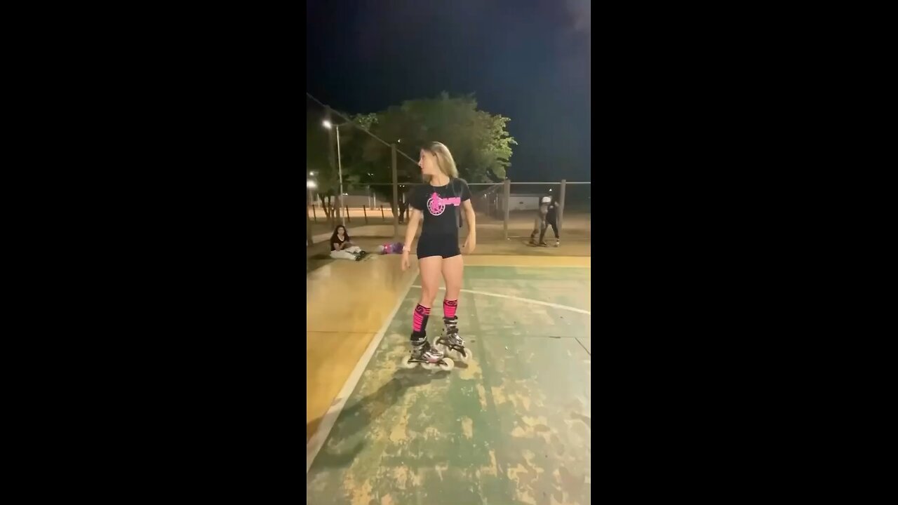 Br andando de patins