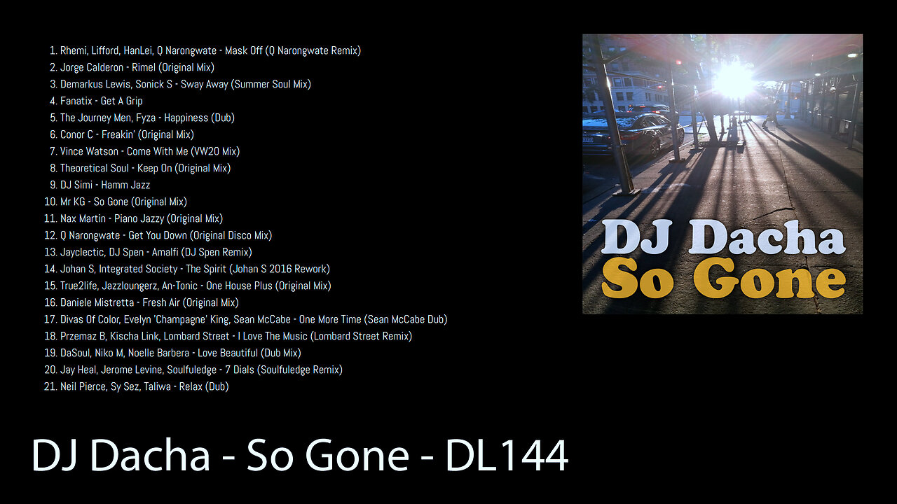 DJ Dacha - So Gone - DL144 (Deep Soulful Jazzy House Music DJ Mix)