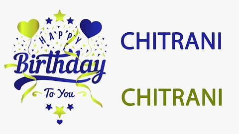 Happy Birthday to Chitrani - Hindi Birthday Wish From Birthday Bash