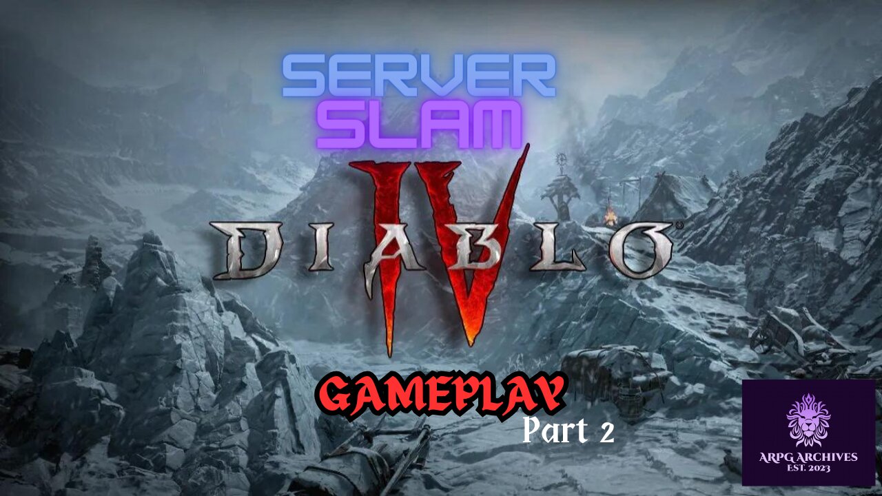 Diablo 4 Sorcerer gameplay - Server Slam Beta World Tier 2 Part 2 (No Commentary)