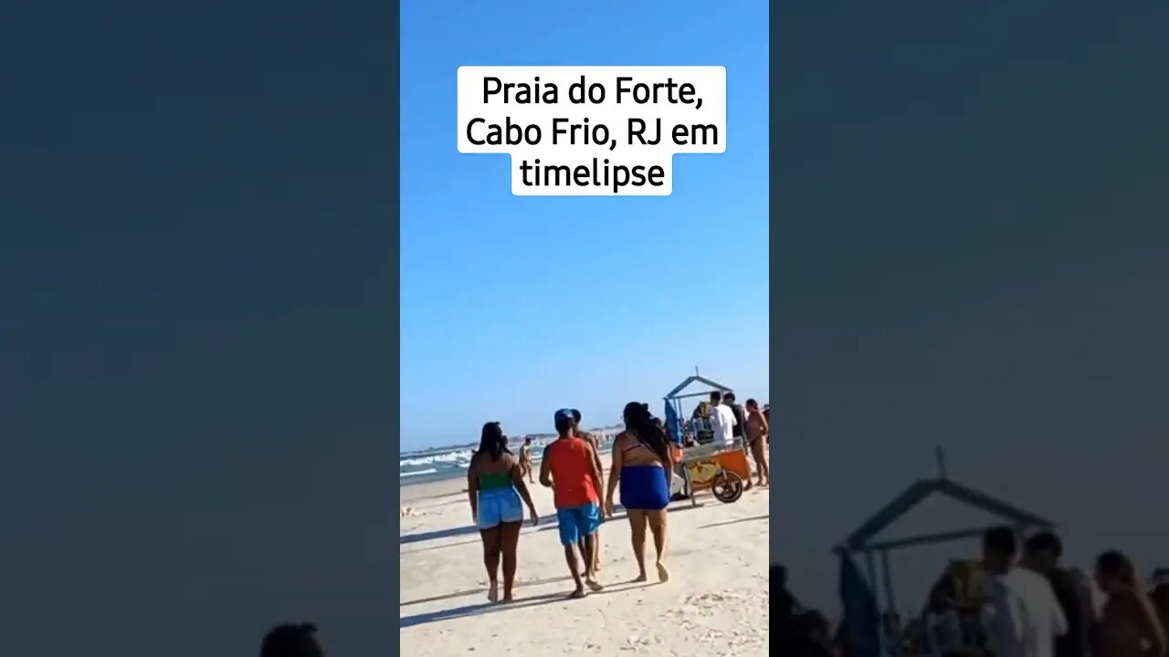 Cabo Frio RJ [ Praia do Forte] Em timelapse #shorts