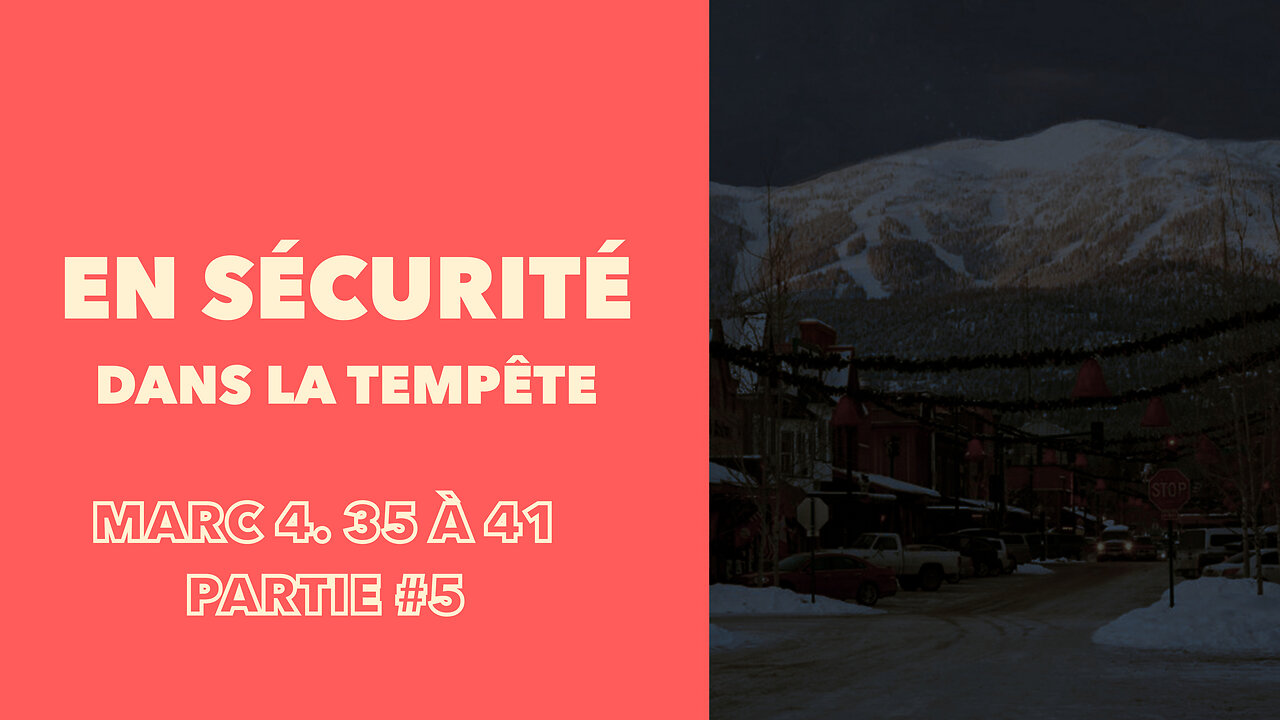 La sécurité dans la tempête